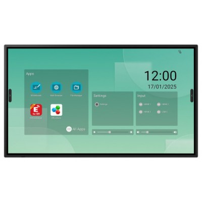 SHARP PN-LM551, 55" LM-SERIES INTERACTIVE DISPLAY, UHD, 500CD/M2, 18/7 PROOF, INFRARED TOUCH, 20 TOUCH POINTS, ANDROID SOC, USB-C, HDMI-OUT COMES WITH YODECK DIGITAL SIGNAGE CMS 3 YEAR LICENCE.(60006363) (Espera 4 dias)