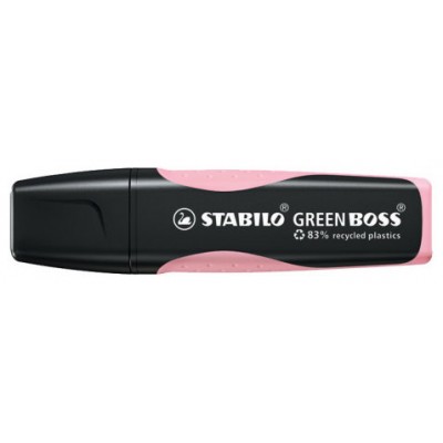 MARCADOR FLUORESCENTE GREEN BOSS PASTEL RUBOR ROSA STABILO 6070/129 (MIN10) (Espera 4 dias)