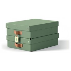 PACK 2 CAJAS DE ALMACENAMIENTO CART&Oacute;N MEDIANA BAJA COLOR VERDE LEITZ 61480050 (Espera 4 dias)