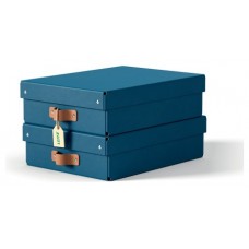 PACK 2 CAJAS DE ALMACENAMIENTO CART&Oacute;N MEDIANA BAJA COLOR AZUL LEITZ 61480068 (Espera 4 dias)