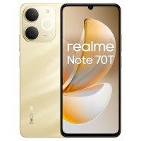 realme Note 70T 17,1 cm (6.74") SIM doble Android 15 4G USB Tipo C 4 GB 128 GB 6000 mAh Oro (Espera 4 dias)