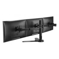 EQUIP SOPORTE PANTALLA SOBREMESA 13"-27" DOBLE BRAZO SOPORTA 3 MONITORES VESA STANDARD H· (Espera 4 dias)