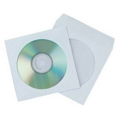 PAQUETE 50 SOBRES PARA CD / DVDS. BLANCO 90 GRS. VENTANA PLASTIC0 108 DIAMETRO 125X125 ENGOMADO AUTOADHESIVO SAM 664897 (Espera 4 dias)