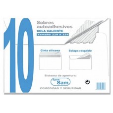 PAQUETES DE 10 SOBRES OFFSET BLANCO 229X324  100 GRS. SAM 664922 (Espera 4 dias)