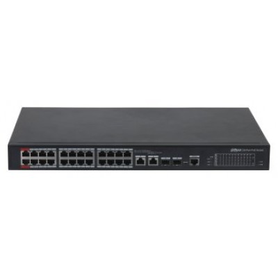 (DH-PFS4226-24ET-360-V3) DAHUA SWITCH L2 HI-POE 2.0 GESTIONABLE 24 PUERTOS 10/100 + 2 UPLINK COMBO GIGABIT/SFP (Espera 4 dias)