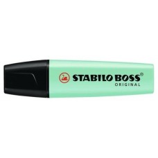 MARCADOR.FLUORESCENTE BOSS TRAZO 2/5MM. VERDE PASTEL STABILO 70/116 (MIN10) (Espera 4 dias)