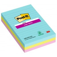 PACK 270 HOJAS NOTAS GRANDES SUPER STICKY 101X152MM 3 COLORES SURTIDOS COSMIC CON L&Iacute;NEAS 4690-3SS-COS POST-IT 7100234251 (Espera 4 dias)