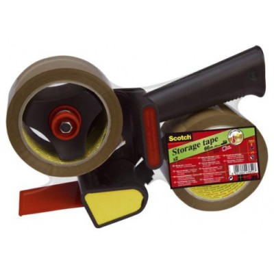 PACK PRECINTADORA MANUAL + 2 ROLLOS CINTA DE EMBALAJE MARRÓN 50MM X 66M HV.5066.R2D.B SCOTH 7100298856 (Espera 4 dias)