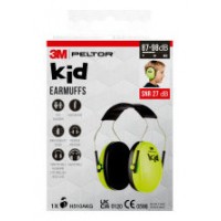 CASCOS OREJERAS ACOLCHADAS CON DIADEMA PROTECCION AUDITIVA INFANTIL PELTOR H510AKG-1 VERDE NE&Oacute;N SNR-27DB 3M 7100334987 (Espera 4 dias)