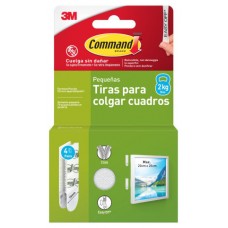 BLISTER TIRAS ADHESIVAS PEQUE&Ntilde;AS PARA CUADROS HASTA 1,8KG COMMAND 17202 3M 7100336859 (Espera 4 dias)