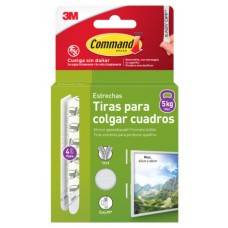 BLISTER TIRAS ADHESIVAS ESTRECHAS PARA CUADROS HASTA 5KG COMMAND 17207WHI-4-ISP 3M 7100337206 (Espera 4 dias)-SX1 BLISTER TIRAS ADHESIVAS ESTRECHAS PARA CUADROS HASTA 5KG COMMAND 17207WHI-4-ISP 3M 7100337206 (Espera 4 dias)
