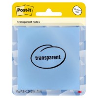 BLISTER 36 HOJAS NOTAS TRANSPARENTES 600-1TRSPB 73X73 MM AZUL PASTEL POST-IT 7100394509 (Espera 4 dias)