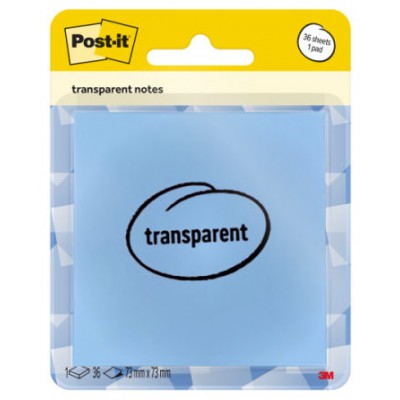 BLISTER 36 HOJAS NOTAS TRANSPARENTES 600-1TRSPB 73X73 MM AZUL PASTEL POST-IT 7100394509 (Espera 4 dias)-SX1 BLISTER 36 HOJAS NOTAS TRANSPARENTES 600-1TRSPB 73X73 MM AZUL PASTEL POST-IT 7100394509 (Espera 4 dias)