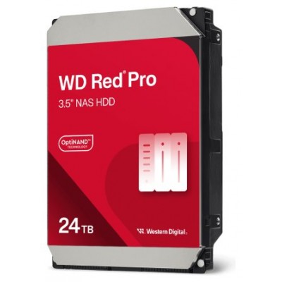 QNAP WD, HDD, RED PRO, SATA III, 3.5-INCH, 24TB, WD241KFGX (Espera 4 dias)