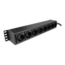 Lindy 73025 unidad de distribuci&oacute;n de energ&iacute;a (PDU) 8 salidas AC 1.5U Negro (Espera 4 dias)