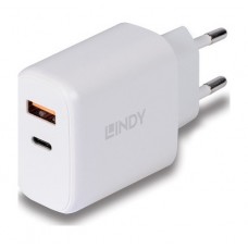 Lindy 73424 cargador de dispositivo m&oacute;vil Universal Blanco Corriente alterna Carga r&aacute;pida Interior (Espera 4 dias)