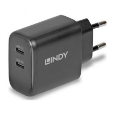 Lindy 73438 cargador de dispositivo m&oacute;vil Universal Negro Corriente alterna Carga r&aacute;pida Interior (Espera 4 dias)