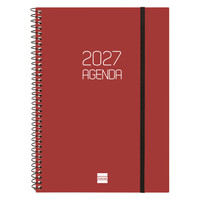 AGENDA 2027 BASIC OPAQUE E10 155X212MM SEMANA VISTA HORIZONTAL BURDEOS FINOCAM 742767427 (Espera 4 dias)-1SX AGENDA 2027 BASIC OPAQUE E10 155X212MM SEMANA VISTA HORIZONTAL BURDEOS FINOCAM 742767427 (Espera 4 dias)