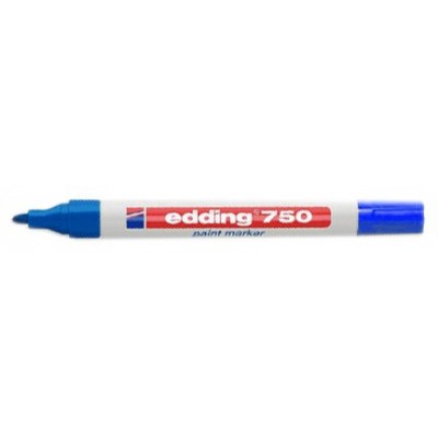 MARCADOR PERMANENTE 2-4MM 750 AZUL EDDING 750-3 (MIN10) (Espera 4 dias)