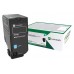 Lexmark CS/CX 727, CS728 Cartucho de toner cian Retornable