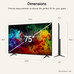 TELEVISOR LG 75QNED72B6A-DU115 TELEVISOR LG 75QNED72B6A