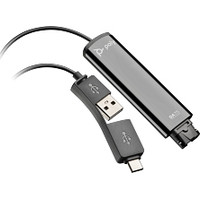 HP Poly Adaptador negro Poly DA75 USB a QD compatible con TAA (Espera 4 dias)