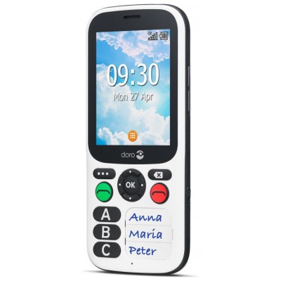 TELEFONO MOVIL SENIOR DORO 780X 2,8" 512MB 4GB BLANCO NEGRO