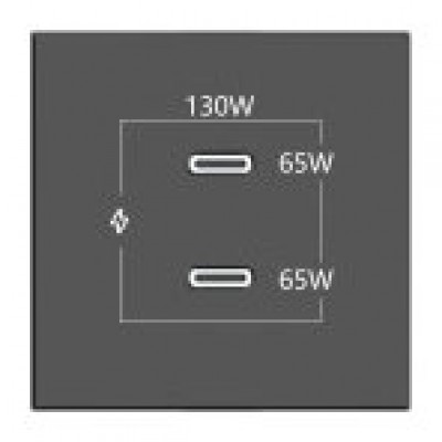 KRAMER CONNECT - ROOM CONNECTIVITY BLACK 2 PORTS USBC 130W ( (Espera 4 dias)
