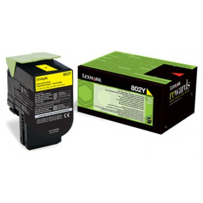 LEXMARK 802Y Toner Retornable Amarillo(1k)