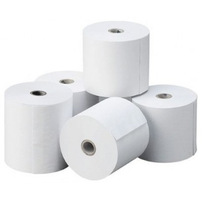 PAPEL TERMICO ROLLO 80X80X12 MM - PAQUETE DE 6 ROLLOS