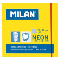MILAN BLOC NOTAS ADHESIVAS 100 HOJAS 76X76MM AMARILLO-0SX MILAN BLOC NOTAS ADHESIVAS 100 HOJAS 76X76MM AMARILLO