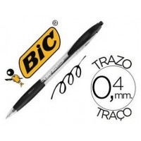 BOLIGRAFO RETRACTIL TRAZO 0,4 MM. ATLANTIS NEGRO BIC 887132 (MIN12) (Espera 4 dias)