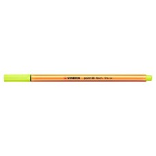 ROTULADOR PUNTA FINA POINT 88 0.4MM AMARILLO NEON STABILO 88/024 (MIN10) (Espera 4 dias)