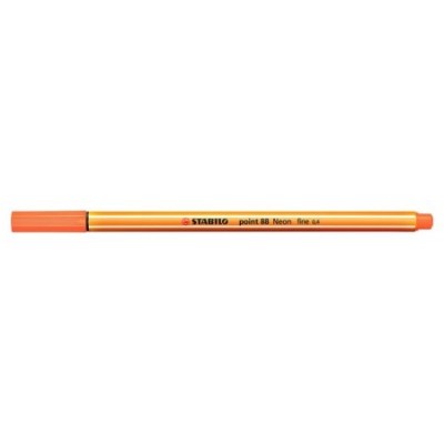 ROTULADOR PUNTA FINA POINT 88 0.4MM NARANJA NEON STABILO 88/054 (MIN10) (Espera 4 dias)