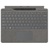 MICROSOFT SURFACE PRO 8,PRO 9, PRO X TYPE COVER SIGNATURE PLATINO + SLIM PEN 2 (Espera 4 dias)