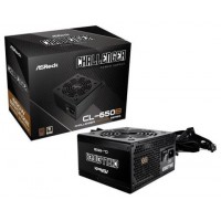 FUENTE ALIMENTACION ASROCK CL-650B,PSU,650W,80 PLUS BRONZE,120MM,ACTIVE PFC,PCI-E (6+2 pin)x4,SATA (5 pin)x4 (Espera 4 dias)