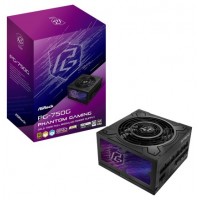 FUENTE ALIMENTACION ASROCK PG-750G,PSU,750W,80 PLUS GOLD/A,135MM,MODULAR,PCI-E 5.1 (12+4pin)x1,PCI-E (6+2 pin)x3,SATA (5 pin)x9 (Espera 4 dias)