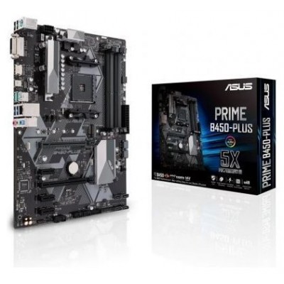 ASUS PRIME B450-PLUS AMD B450 Zócalo AM4 ATX (Espera 4 dias)
