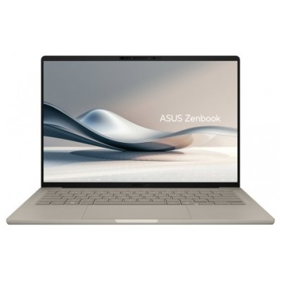 ASUS Zenbook A14 OLED UX3407QA-QD283W Copilot+ PC - Ordenador Portátil 14" WUXGA (Qualcomm Snapdragon X (X1-26-100), 32GB RAM, 1TB SSD, Adreno GPU, Windows 11 Home) Beige Zabriskie - Teclado QWERTY español (Espera 4 dias)
