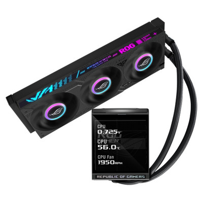 ASUS ROG Strix LC IV 360 ARGB LCD Procesador Kit de refrigeraci&oacute;n l&iacute;quida 12 cm Negro (Espera 4 dias)