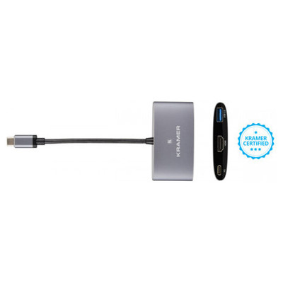 KRAMER KDOCK-1 USB-C HUB MULTIPORT ADAPTER 1 USB 2.0/3.0 (91-00016099) (Espera 4 dias)-SX15 KRAMER KDOCK-1 USB-C HUB MULTIPORT ADAPTER 1 USB 2.0/3.0 (91-00016099) (Espera 4 dias)