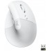 LOGITECH Raton Inalambrico 6 botones Ergonomico, Vertical, Videojuegos color Blanco crudo