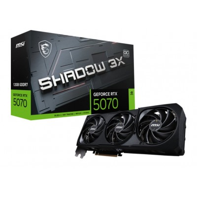 TARJETA GRAFICA MSI GEFORCE RTX 5070 12G SHADOW 3X OC