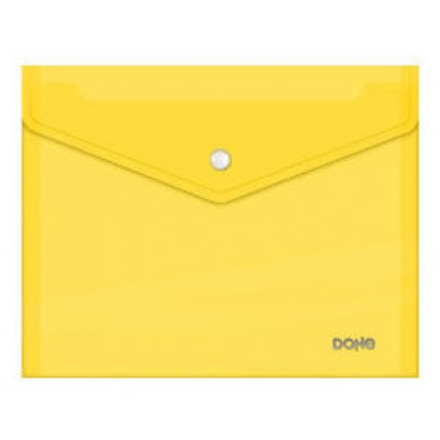 SOBRES POLIPROPILENO BROCHE AMARILLO A5 APAISADO 215X170 DOHE 91487 (MIN10) (Espera 4 dias)