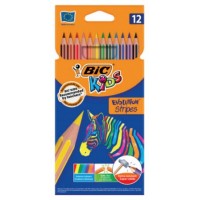 BLISTER 12 LAPICES DE COLORES EVO STRIPES COLORES SURTIDOS BIC 9505222 (Espera 4 dias)