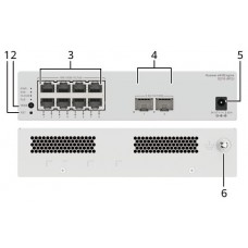 HUAWEI S210-8P2J (8*10/100/1000BASE-T PORTS (128W POE+), 2*2.5GE SFP PORTS, WITH 1*220 V AC POWER ADAPTER, FANLESS) (Espera 4 dias)