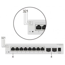 HUAWEI S210-24T2J (24*10/100/1000BASE-T PORTS, 2*2.5GE SFP PORTS, BUILT-IN AC POWER, FANLESS) (Espera 4 dias)