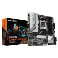 GIGABYTE B650M GAMING PLUS WIFI Placa base - Procesadores AMD Ryzen 9000, VRM de 5+2+2 fases, hasta 8000 MHz DDR5, 2xPCIe 4.0 M.2, LAN 2.5GbE, WIFI 6E, USB 3.2 Gen 1 (Espera 4 dias)