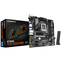 GIGABYTE B760M DS3H WIFI6E GEN5 Placa Base &ndash; Compatible con procesadores Intel Core 14&ordf; generaci&oacute;n, VRM digital de 6+2+1 fases, hasta 5600 MHz DDR5, 2 x M.2 PCIe 4.0, Wi-Fi 6E, LAN 2.5 GbE, USB 3.2 Gen2 (Espera 4 dias)