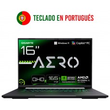 PORTATIL GIGABYTE AERO X16 1VH93PTC94AH AI 7 350 RTX5060 16GB 1TB 16" WQXGA W11H-SX454 PORTATIL GIGABYTE AERO X16 1VH93PTC94AH AI 7 350 RTX5060 16GB 1TB 16" WQXGA W11H